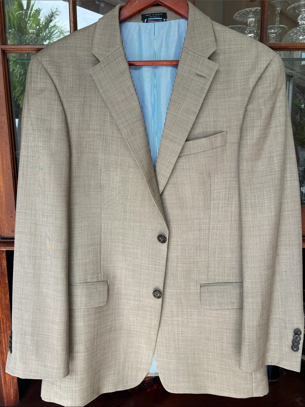 100% Wool Tommy Hilfiger Light Tan Men's Sport Coat